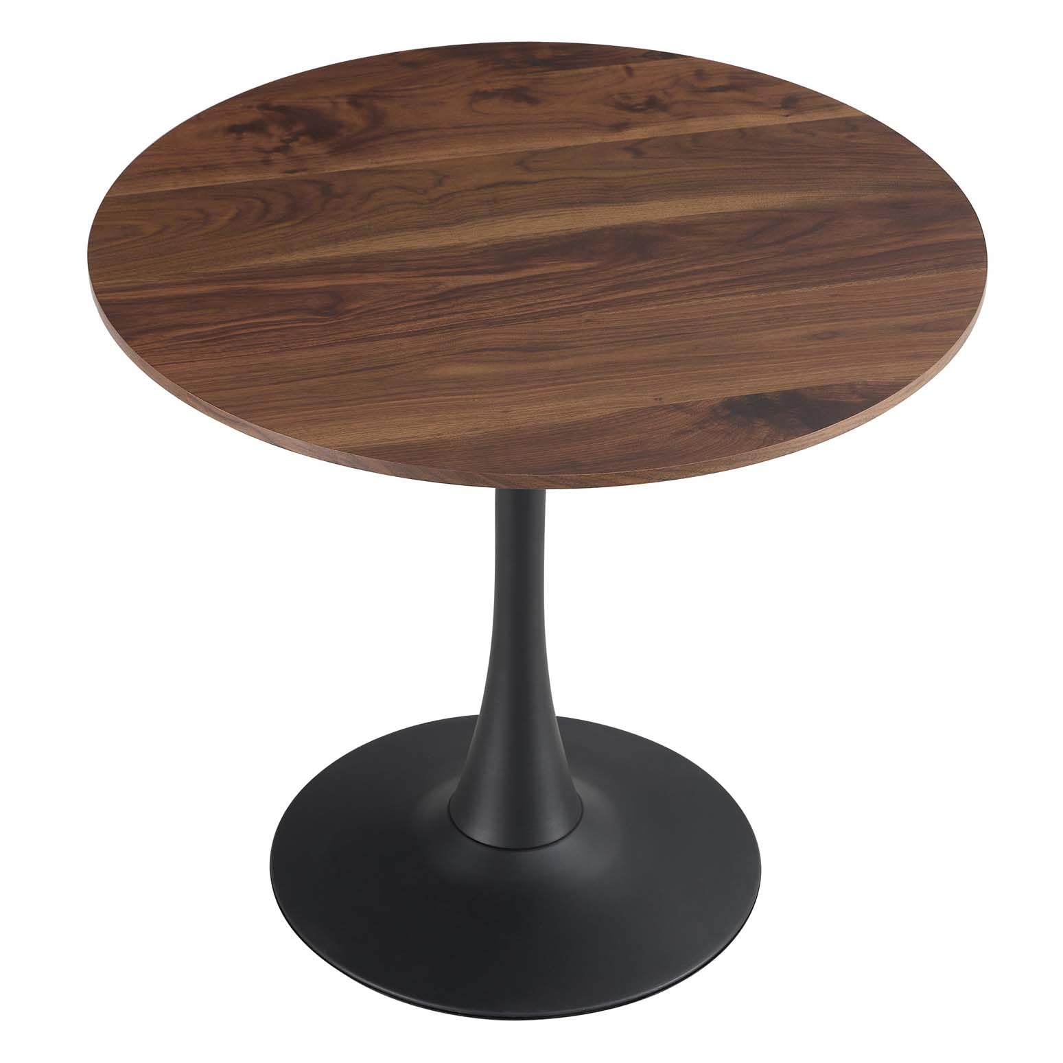31.5 Inch Round Dining Table,Mid-Century Tulip Table with Metal Pedestal Base,Modern Leisure Table for Small Space Kitchen Dinin