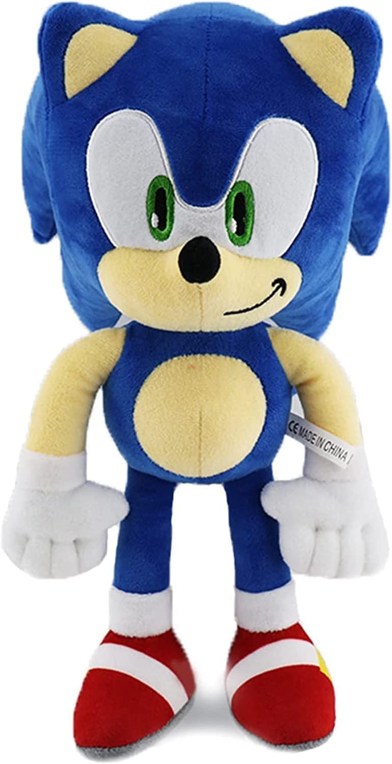 Sonic Plush Doll,The Hedgehog 2 The Movie Plush,Knuckles Sonic Plush Toy, Shadow Stuffed Animals Plush Pillow, Gift For Kids