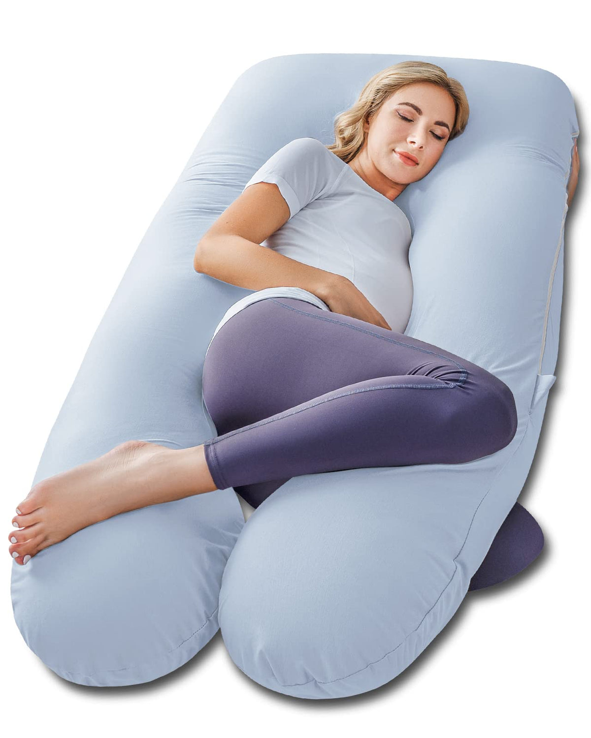 Meiz Pregnancy Pillow, Cooling Pregnancy Pillows For Sleeping, Maternity Pillow For Pregnant Women, Pregnancy Body Pillow With C