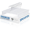 Smartor Skirt Hangers | Pants Hanger with Clips | 10 30 60 Pack Available | Space Saving| Durable| Strong Clips| Pant Hanger for
