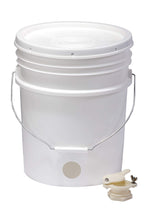 Little Giant Plastic Honey Bucket | Bucket With Honey Gate | Beekeeping Supplies | Honey Extractor Equipment | Honey Bottling Bu