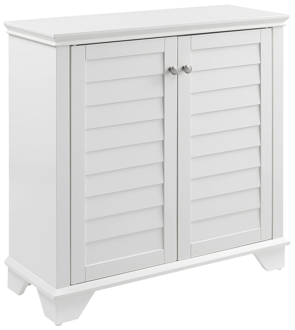 Crosley Furniture Lydia Accent Storage Cabinet, Bar, Buffet For Kitchen, Living Room, Or Entryway, White