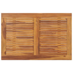 vidaXL Folding Garden Dining Table 35.4"x23.6"x29.5" Solid Teak Wood