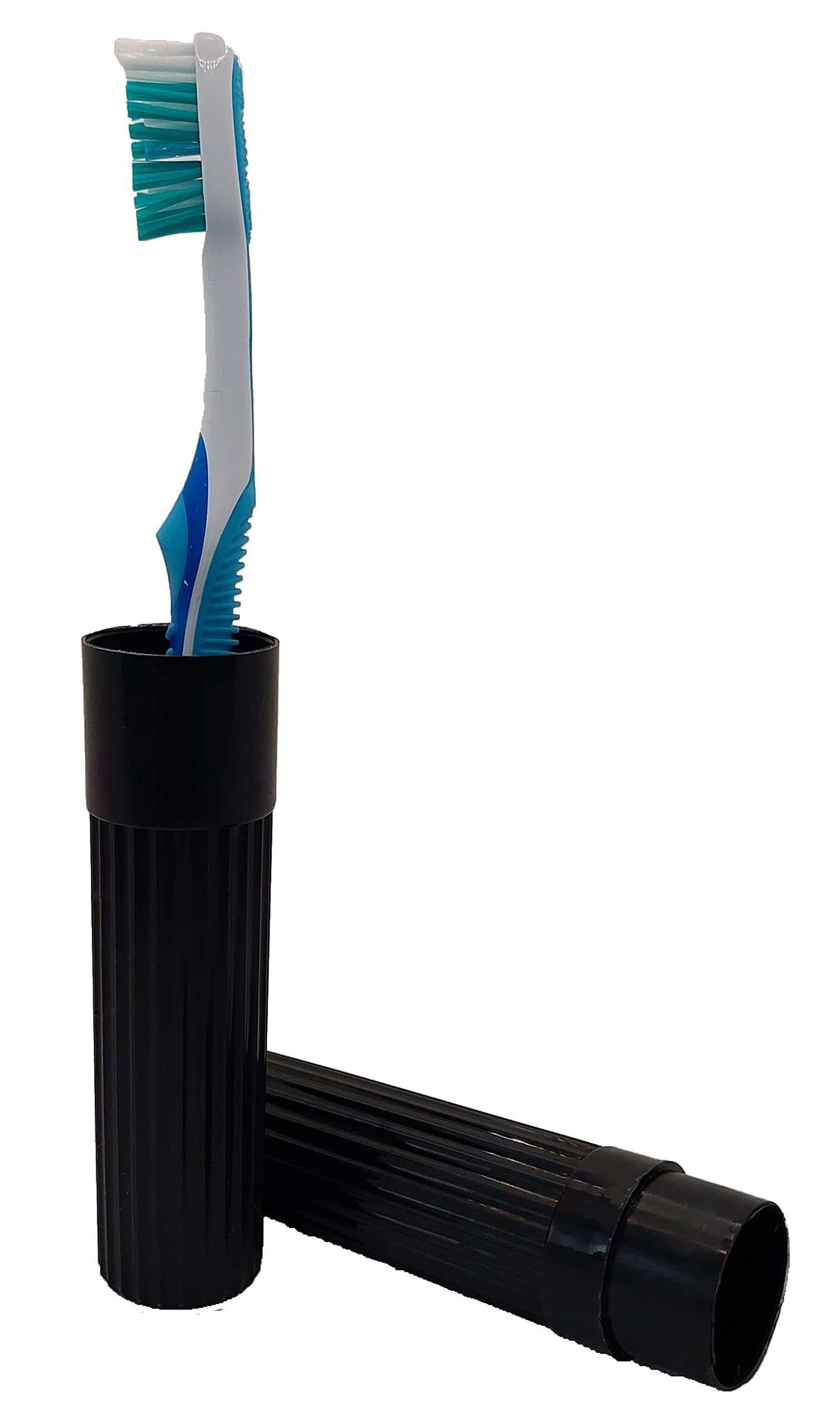 American Comb Toothbrush Holder (Black) - Made In The Usa. W/Ventilation Holes.