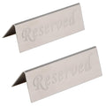 Reserved Sign - 10 Year'S Use Stainless Steel Tabletop Sign Desk Top Stand Tent Sign For Restaurants,Weddings,Events -Ouble Side