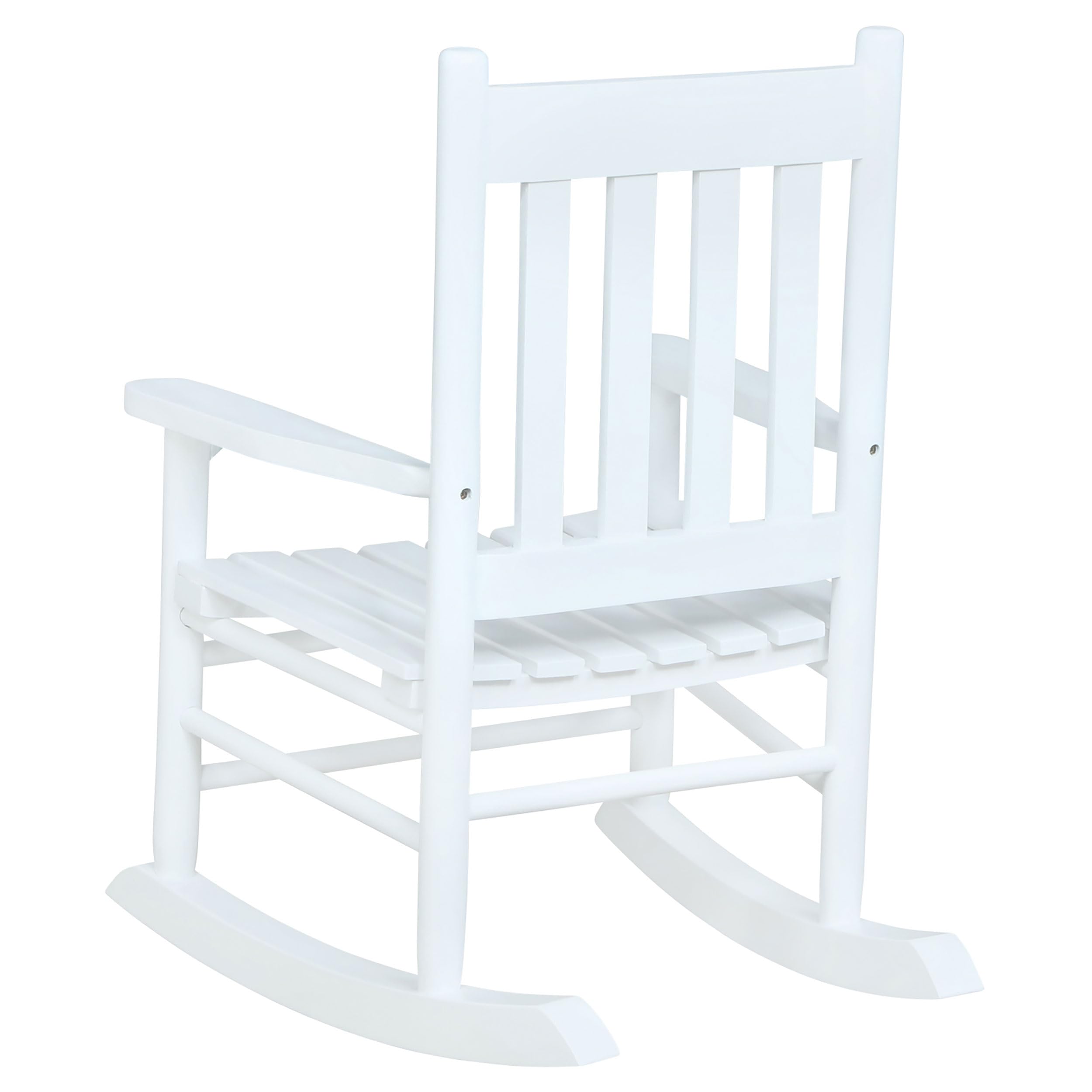 Coaster Home Furnishings Annie Slat Back Solid Wood Kids Rocking Chair White
