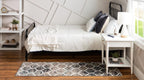Unique Loom Trellis Frieze Collection Area Rug - Rounded (2' X 6' Runner, Blue Multi/ Ivory)