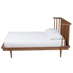 Baxton Studio Flint Platform Bed, Queen, Ash Walnut (236-12782-HiT)