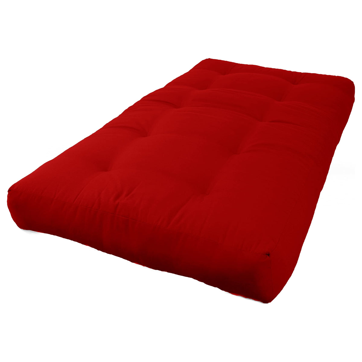 Blazing Needles Renewal 7&quot; Twill Futon Mattress, Twin, Red