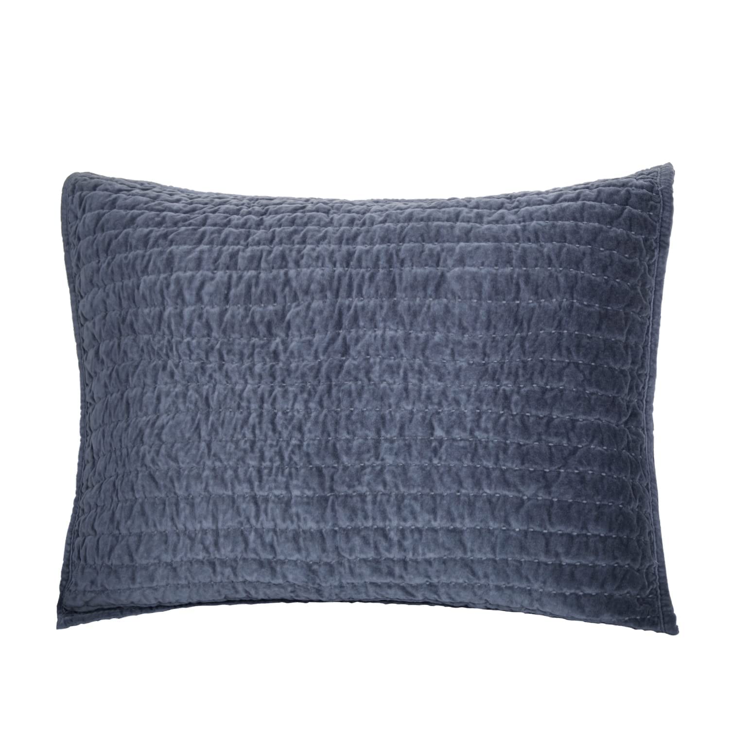 Elegant Life Home Royal Velvet Cotton Bed Quilts And Pillow Cover Set (King Sham, Dusty Blue)