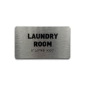 Laundry Room Sign - Ada Compliant Utility Sign, Raised Letters, Grade 2 Braille, Tco Inspection Certified, Install Ready, Brushe