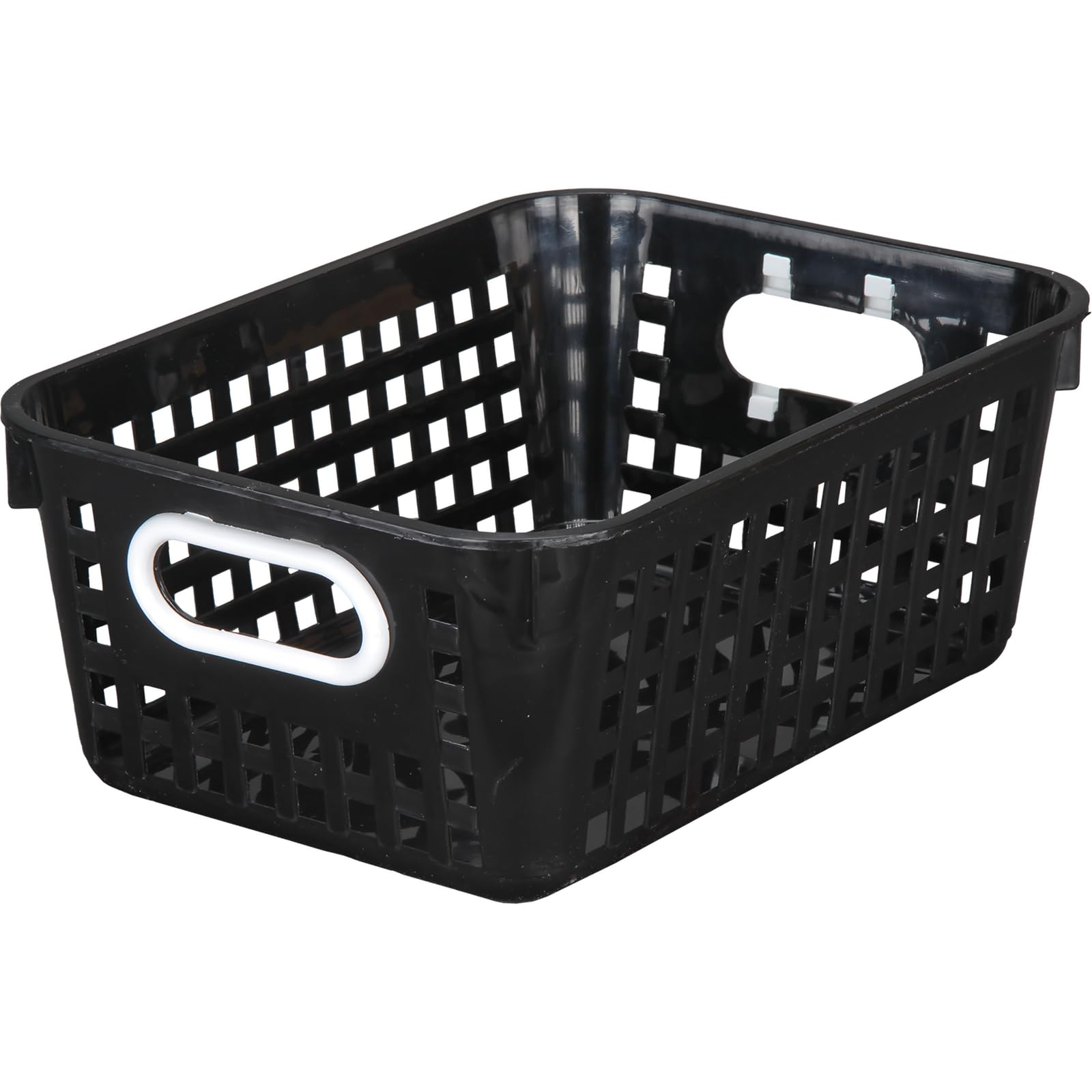 Really Good Stuff - 164316 Plastic Storage Baskets For Classroom Or Home Use - Stackable Mesh Plastic Baskets With Grip Handles