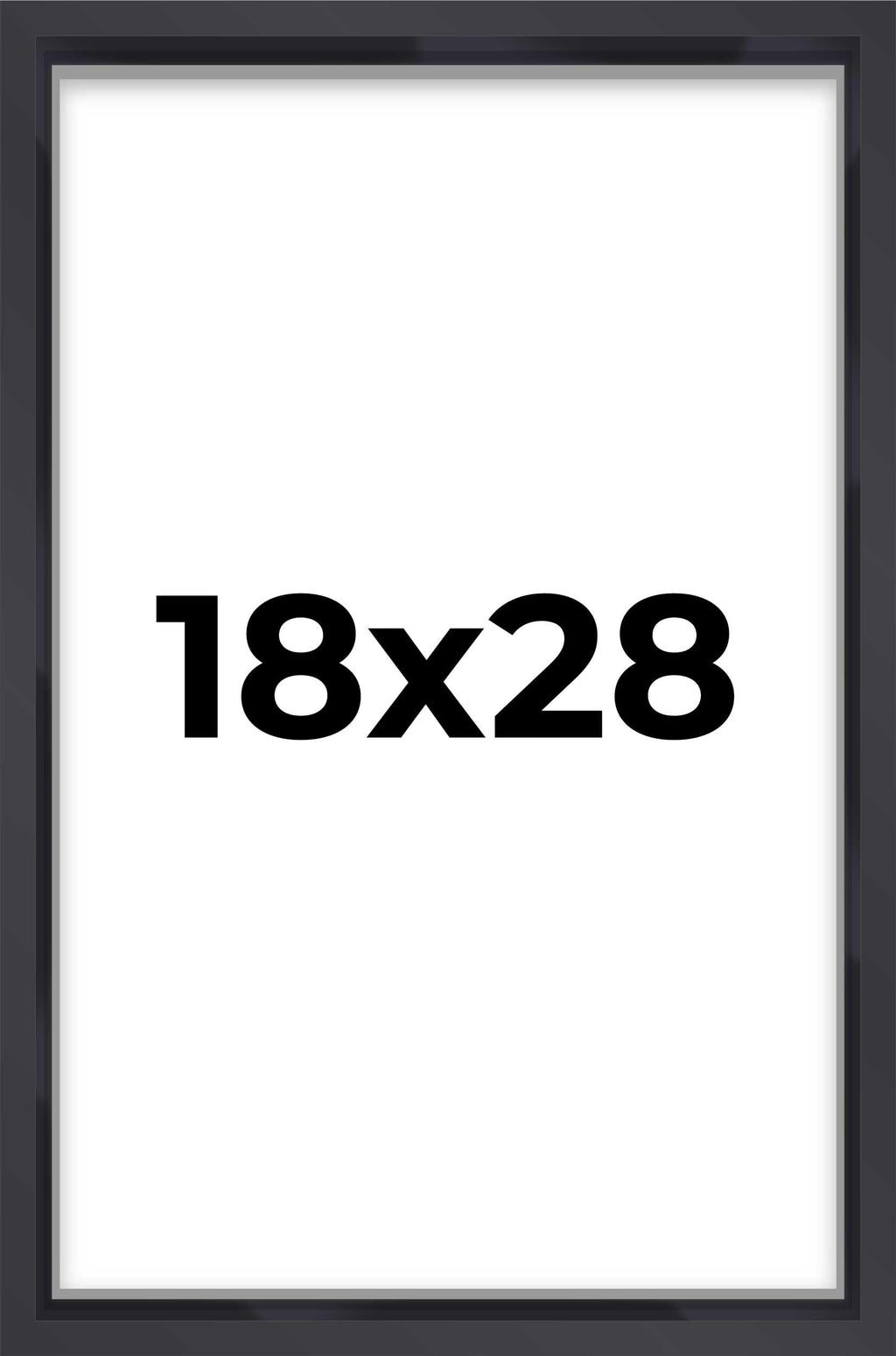 18x28 Shadow Box Frame Contemporary Black | 1'' Depth of Usable Space| Interior Size 18x28 or 28x18 Inches| UV Resistant Acrylic