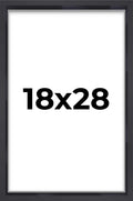 18x28 Shadow Box Frame Contemporary Black | 1'' Depth of Usable Space| Interior Size 18x28 or 28x18 Inches| UV Resistant Acrylic