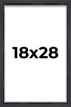 18x28 Shadow Box Frame Contemporary Black | 1'' Depth of Usable Space| Interior Size 18x28 or 28x18 Inches| UV Resistant Acrylic