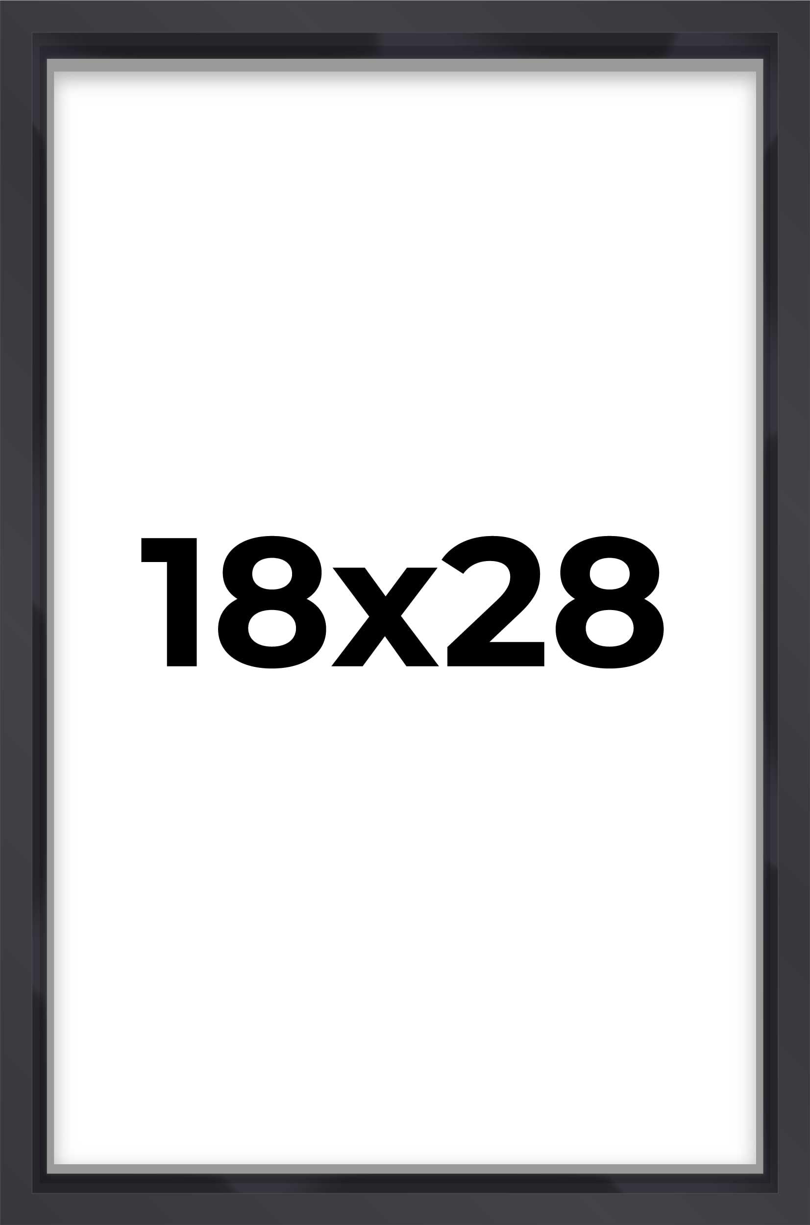 18x28 Shadow Box Frame Contemporary Black | 1'' Depth of Usable Space| Interior Size 18x28 or 28x18 Inches| UV Resistant Acrylic