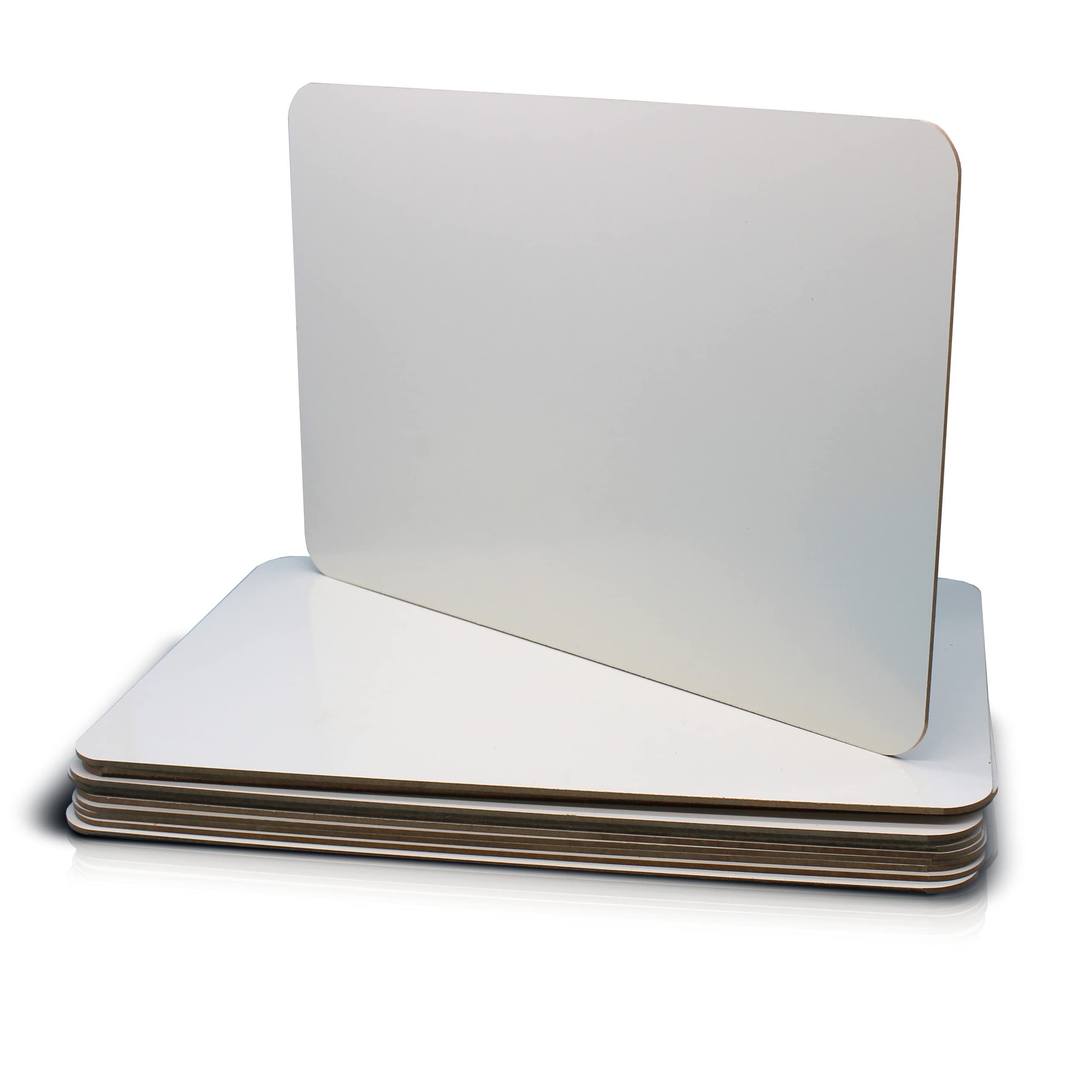 Flipside Products 12 x 18 Large Dry Erase White Boards, Classroom Pack, Single-Sided Lapboard for Class, Reusable for Group Part