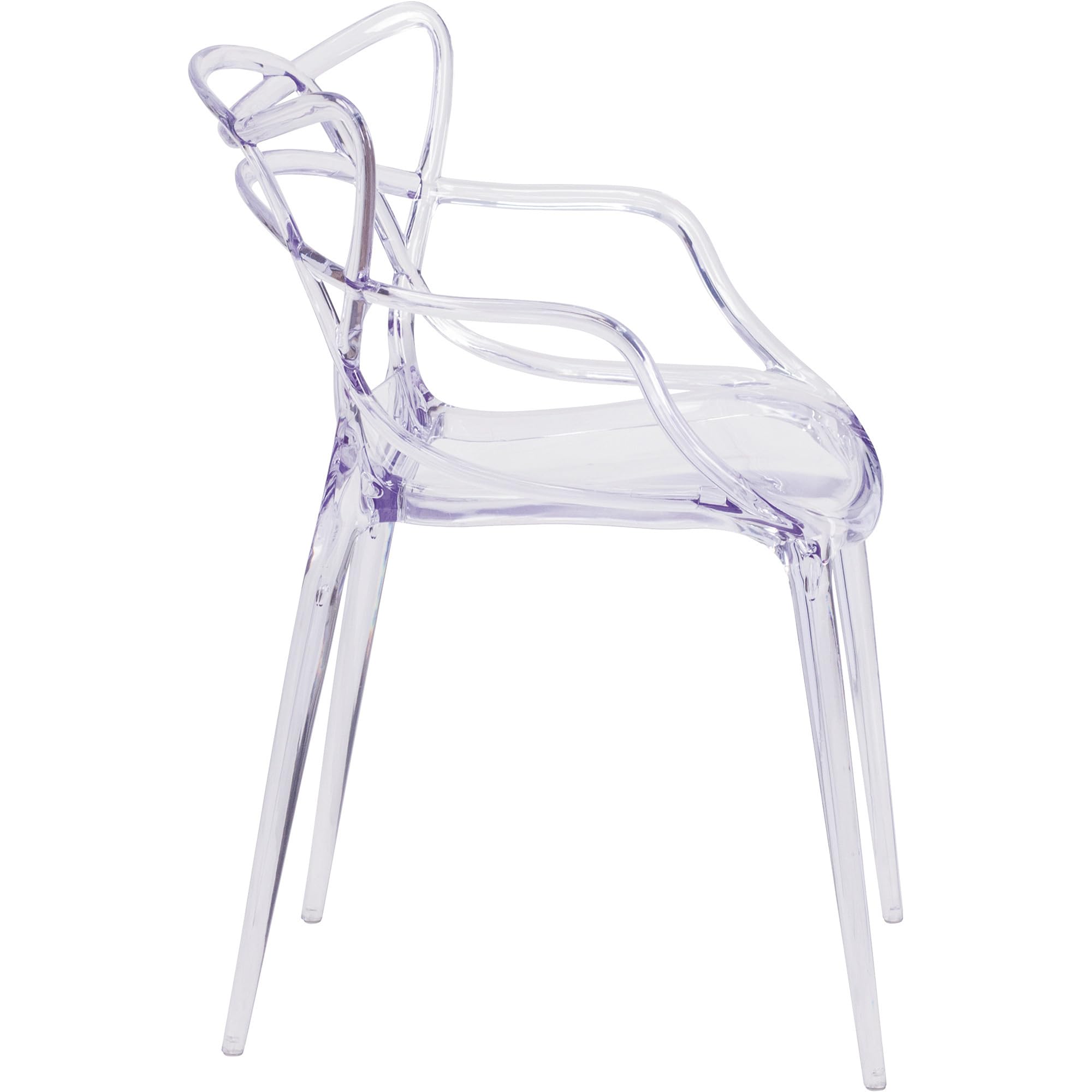 Flash Furniture Nesting Series Transparent Stacking Side Chair