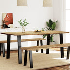 vidaXL Dining Table Solid Acacia Wood 200 x 90 x 75 cm, 353299