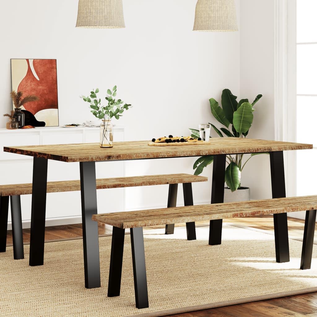 vidaXL Dining Table Solid Acacia Wood 200 x 90 x 75 cm, 353299