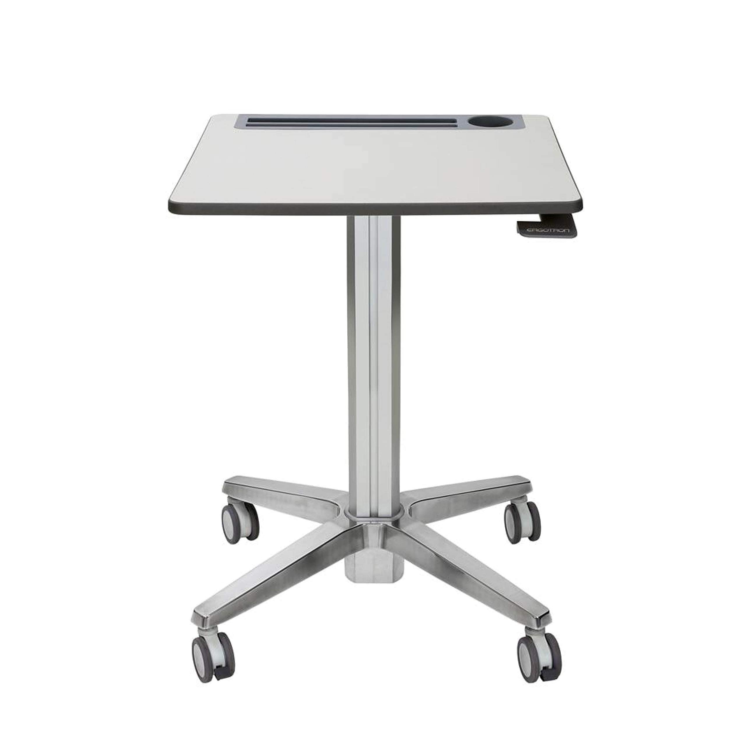 Ergotron – Learnfit Mobile Standing Desk, Adjustable Height Small Rolling Laptop Computer Sit Stand Desk With Wheels For Classroom, Office, Medical Or Home Use – Adjusts From 29 To 45 Inches – Grey