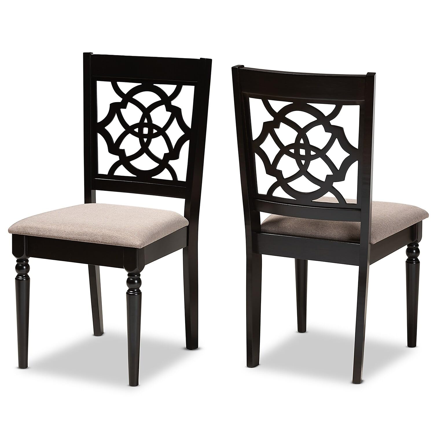 Baxton Studio Renaud Dining Chairs (Set of 4) - Thumbnail 4