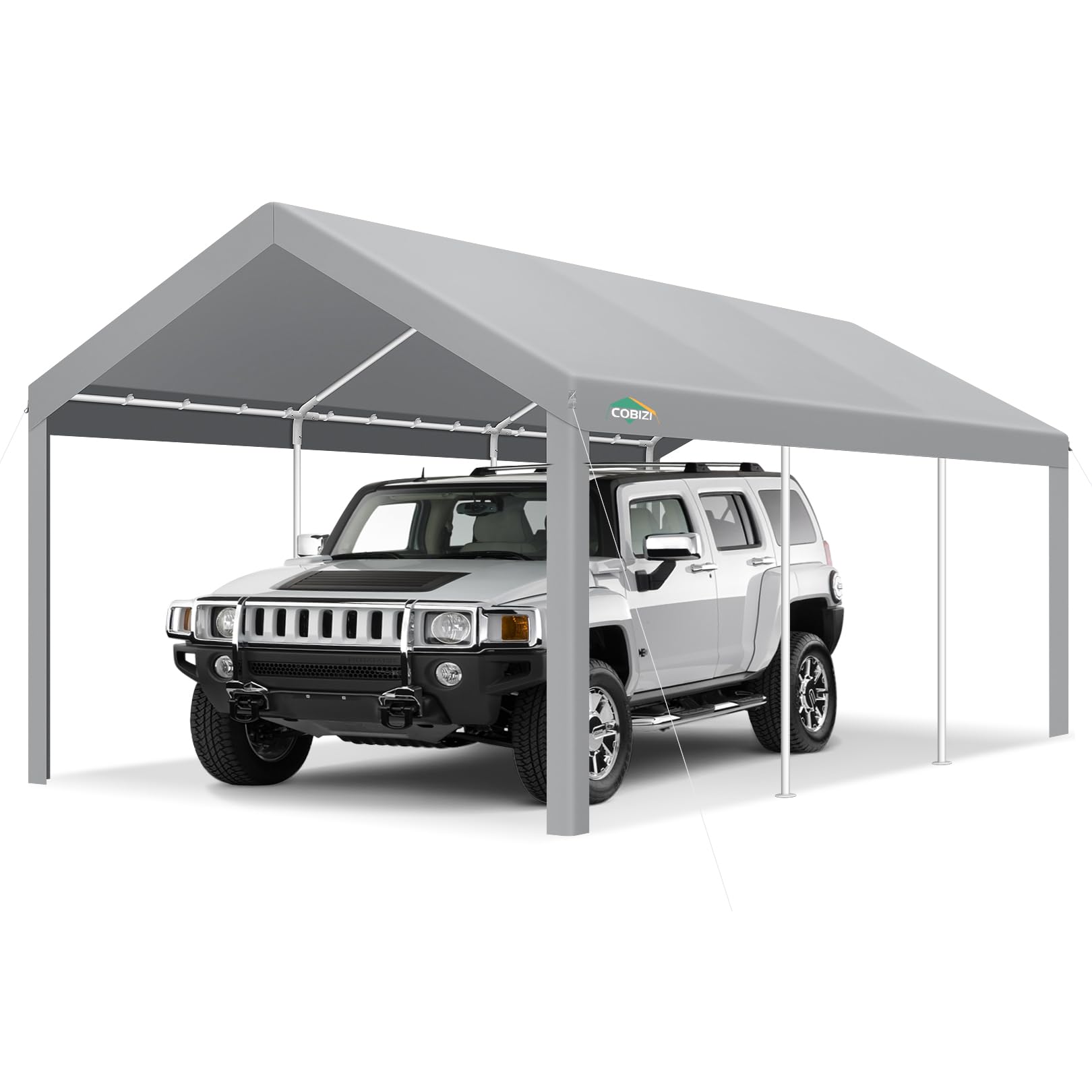 Cobizi Carport Canopy 12X20 Heavy Duty Portable Garage 2.0, Car Canopy Car Tent Upgrade Waterproof & Uv Protected With Built-In
