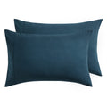 Bedsure Pillowcases Standard Size Set Of 2 - Navy Standard Pillow Cases 2 Pack 20 X 26 Inches, Brushed Microfiber, Pillow Case C