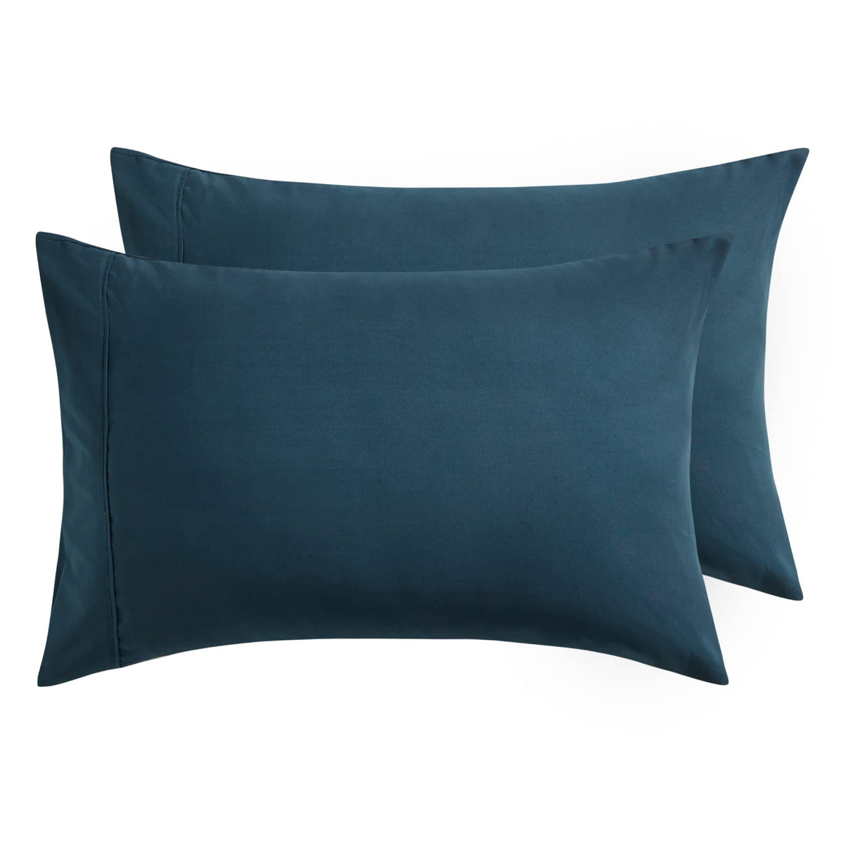 Bedsure Pillowcases Standard Size Set Of 2 - Navy Standard Pillow Cases 2 Pack 20 X 26 Inches, Brushed Microfiber, Pillow Case C