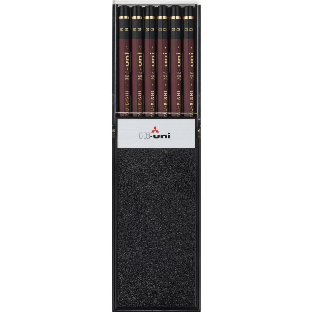 Uni Hi Wooden Pencil - B - Box Of 12 (Hub)