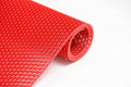 Reyansh Decor Attractive & Decorative Rubber/Bathroom Mat/Shower Mat/Rain mat/Swimming Pool Mat (4 x 14 Feet, Red)