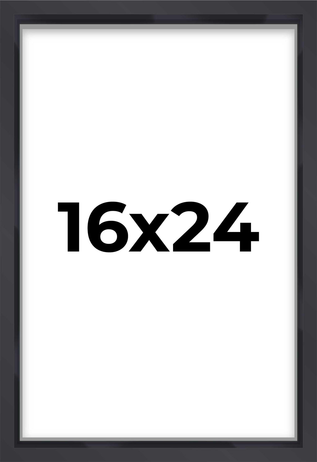 16x24 Contemporary Black Shadow Box Frame | 1'' Depth of Usable Space| Interior Size 16x24 or 24x16 Inches| UV Resistant Acrylic