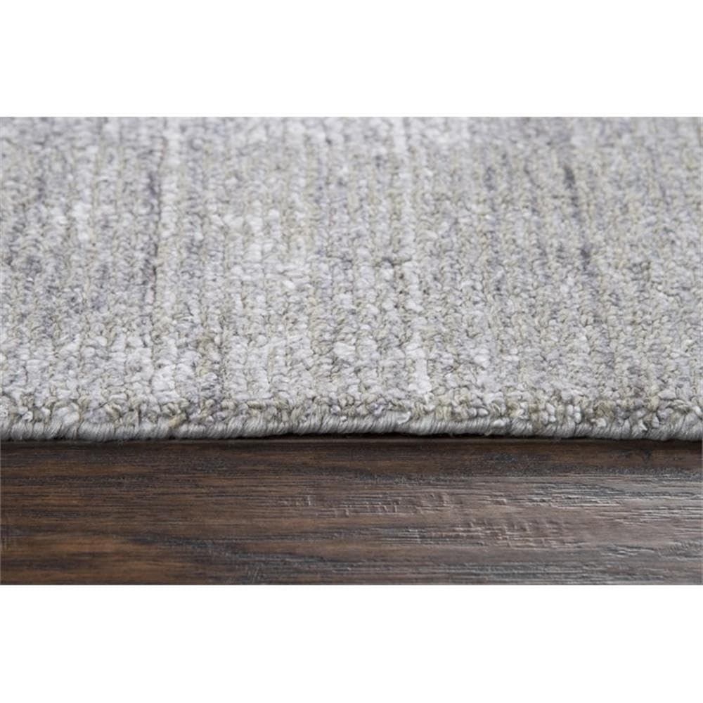 Rizzy Home Alora Decor Demure 5' X 8' Solid Gray/Gray Hand-Loomed Area Rug
