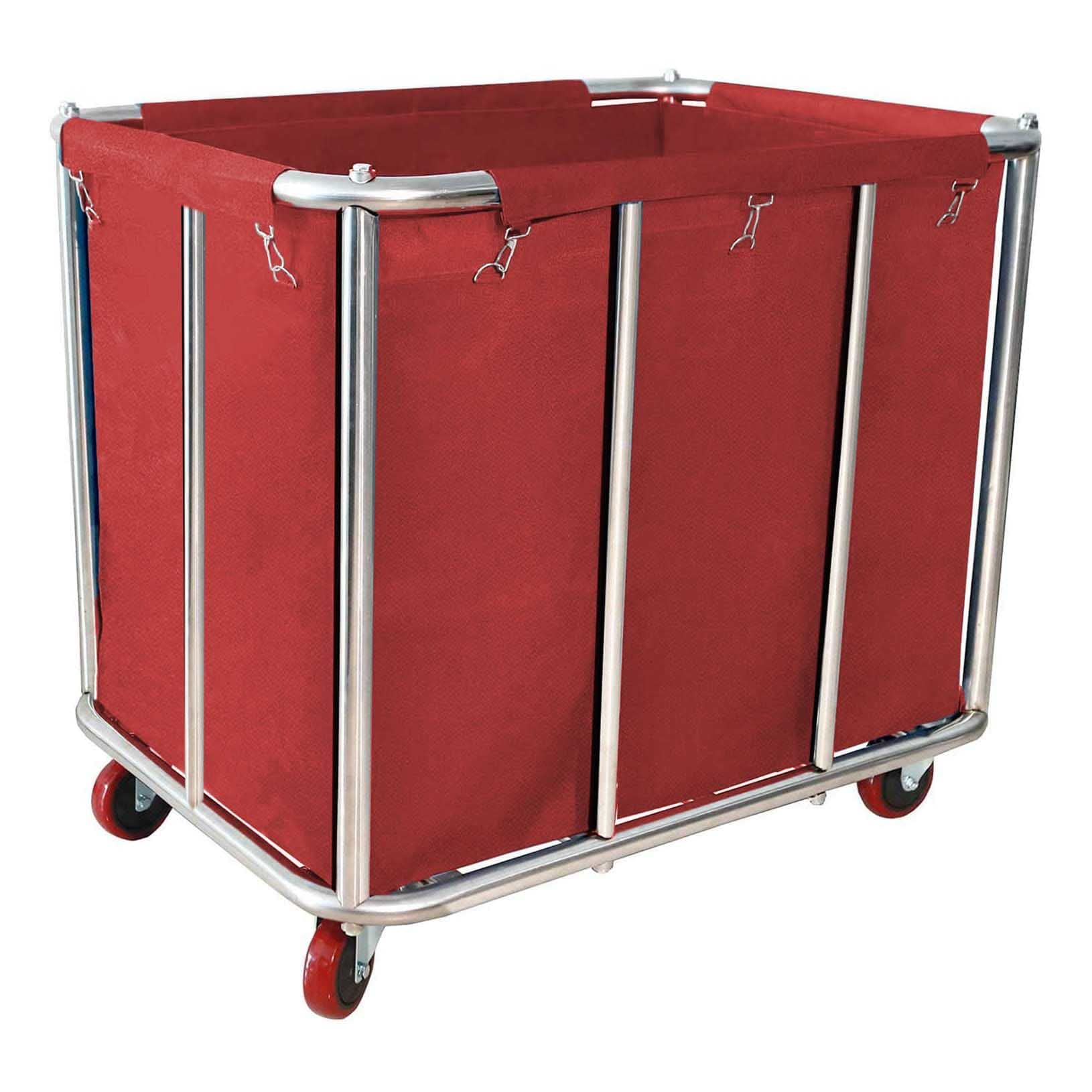 Laundry Cart Commercial,11.35 Bushel Large Industrial Rolling Laundry Hamper with 4 Inch Wheels,Household Heavy Duty Laundry Bas