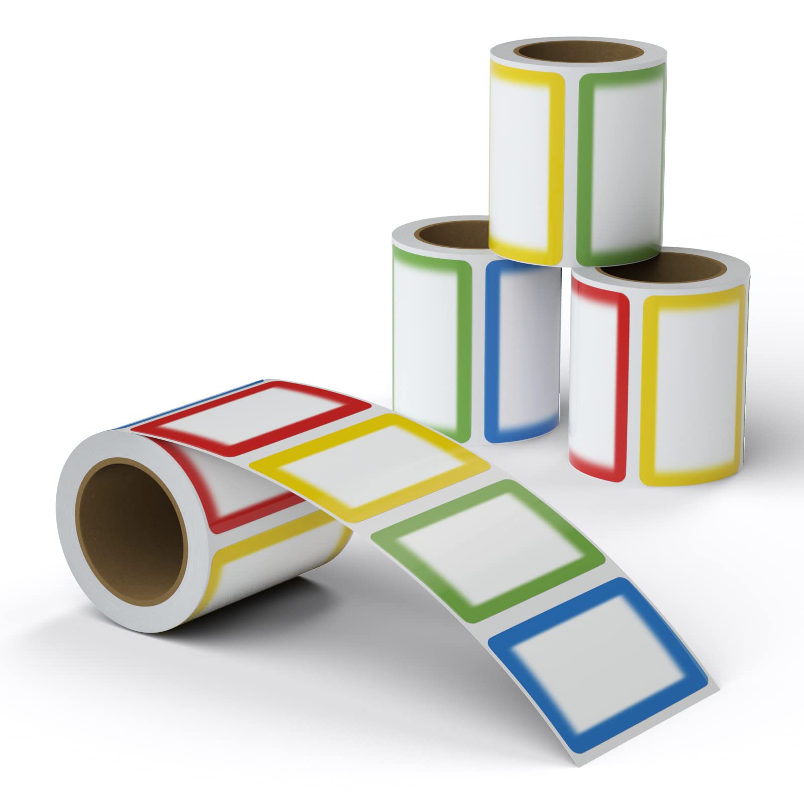 Mflabel Colorful Plain Name Tag Labels 800 Stickers Name Tag Stickers 3 1/2 X 2 1/4 Name Labels For Office, Meeting, School And