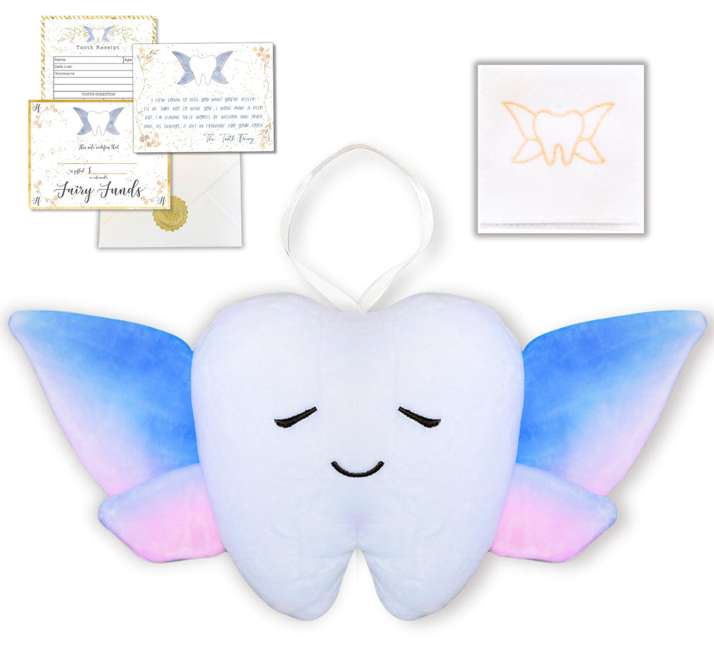 20 Moments Of Tooth Squishie Tooth Fairy Pillow With Pocket And Poem To Invite Tooth Fairy - Tooth Fairy Tooth Holder Plushie, C