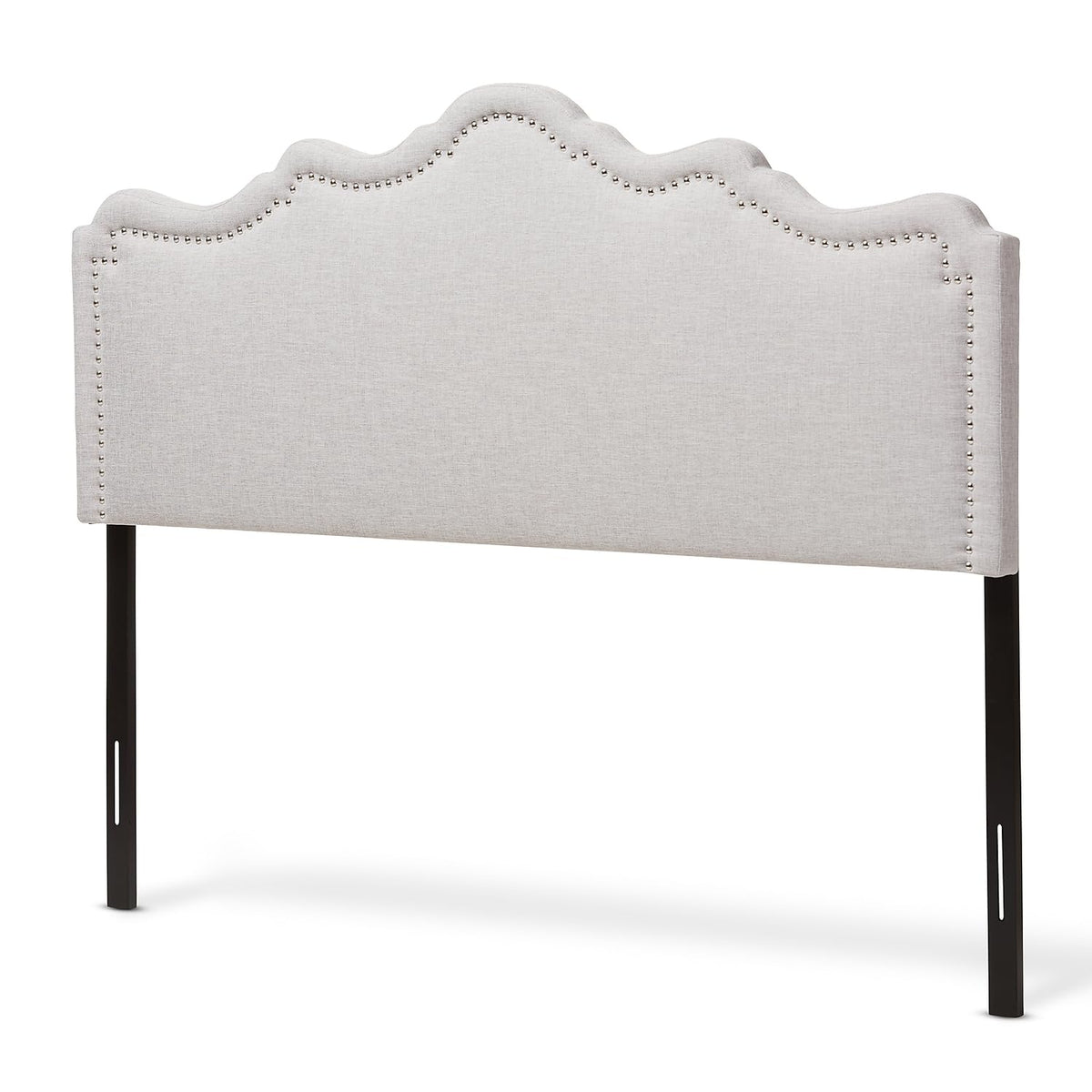 Baxton Studio Nadeen Modern and Contemporary Greyish Beige Fabric Queen Size Headboard