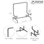 Tripar 11 Inch Black Metal Display Stand Easel For Bowl And Platters, Cookbooks, Pictures, Deep Dishes