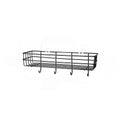 Pack 2, Wall Mounted Bathroom Shelf Organiser With Hooks, Black,Storage Rack For Home & Kitchen Use