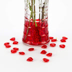 Red Acrylic Heart Translucent Hearts Shaped Crystals Gems For Table Scatter, Valentine'S Day, Wedding, Artwork, Birthday Party D