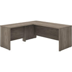 Bush Business Furniture Studio C 72W x 30D L Shaped Desk with 42W Return in Modern Hickory
