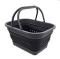 Sammart 19L (5 Gallon) Collapsible Tub With Handle - Portable Outdoor Picnic Basket/Crater - Foldable Shopping Bag - Space Savin
