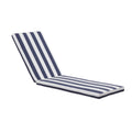Only Choice Outdoor Lounge Chair Cushions Patio Chaise Lounge Replacement Cushions Funiture Seat Cushions Chair Pads(Blue+White