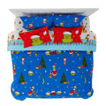 Franco Grinch By Dr. Seuss Holiday & Christmas Bedding Super Soft Comforter And Sheet Set With Sham, 7 Piece King Size (Official