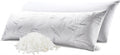 Whatsbedding Memory Foam Body Pillow For Adults With Zipperd Rayon Derived From Bamboo Cover, Breathable Long Pillow For Side Sl