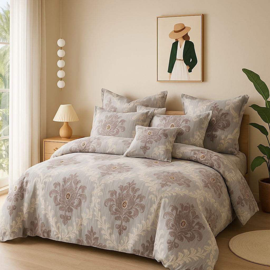 Ab Home Decor Super Soft Microfiber Ac Comforter Double Bed Ii Blanket/Dohar/Duvet For All Weather/SeasonsGlace CottonBrown Da