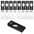 uxcell 16Pack Clothes Dividers Rectangle Closet Rack Dividers White/Black