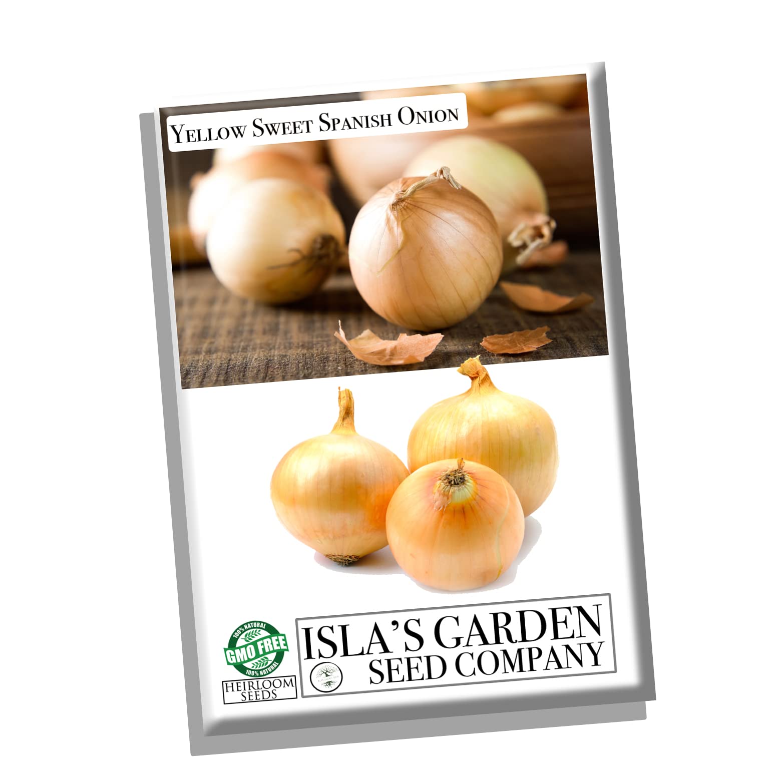 Yellow Sweet Spanish Onion Seeds For Planting, 750+ Heirloom Seeds Per Packet, (Isla'S Garden Seeds), Non Gmo Seeds, Botanical N