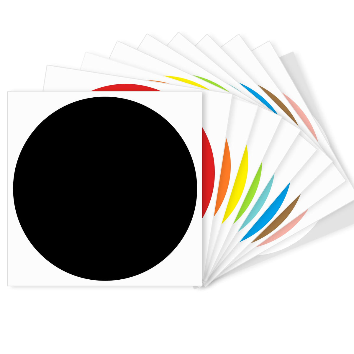 Starliboo Dot Stickers - 4 Inch Writable Circle Stickers For Office, Garage & Yard Sale (10 Colors)