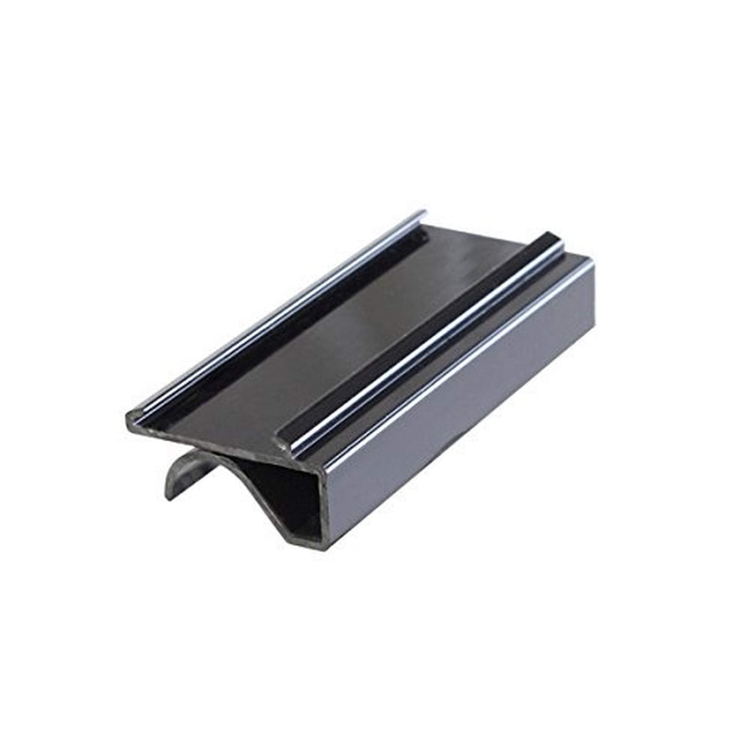 Excellante Snap-Under Plastic Shelf Label (4 Pack), 3', Black